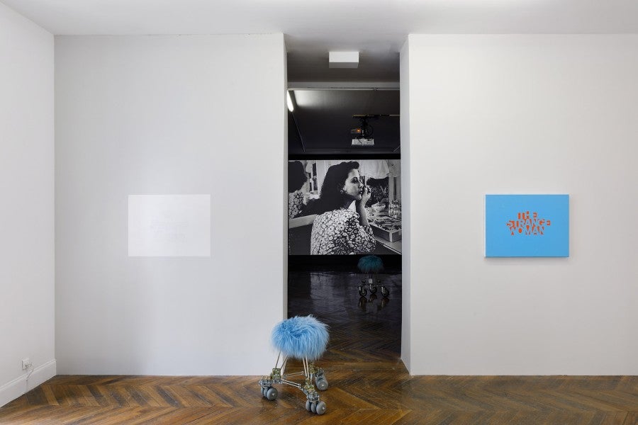Vues de l’exposition « Hedy Lamarr - The Strange Woman », 2022, La Galerie, centre d’art contemporain de Noisy-le-Sec. Photo : Salim Santa Lucia, 2022. © Adagp Paris, 2023