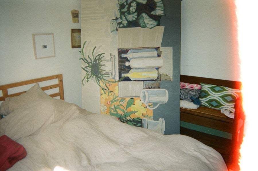 View of Olga Boudin's bedroom, Lacelle, 2023. Photo: Liza Maignan.