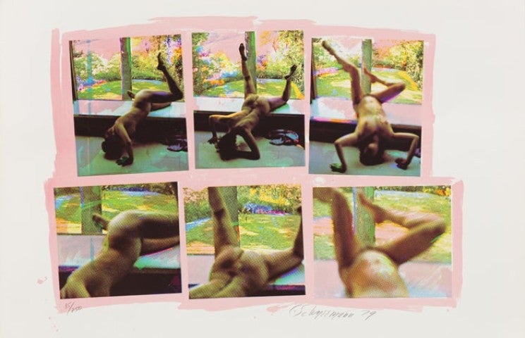 Forbidden Actions-Museum Window 1979 Signé, numéroté et daté Photos sérigraphiées sur papier 77,5 x 108 cm Édition de 250 exemplaires
PPOW Estate of Carolee Schneemann