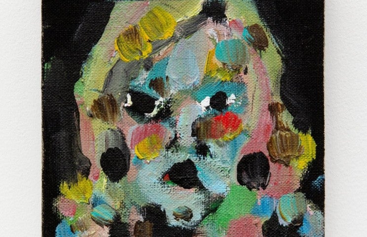 Kaoru Arima, Nasty Looking, 2019, Oil on canvas, 18 × 14 cm (7 1/8 × 5 1/2 inches)
