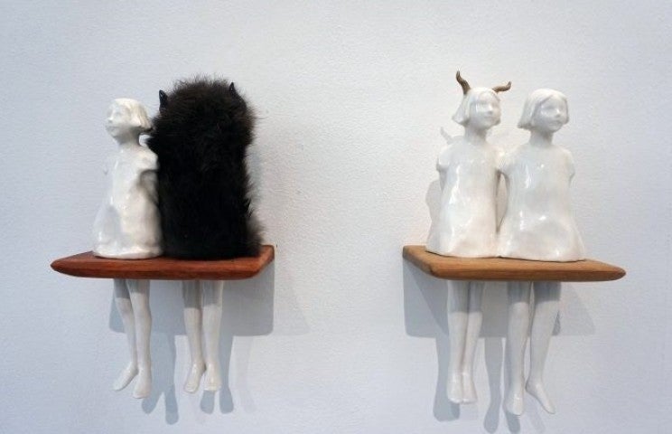 « Find the Lady » larges cornes 
Courtesy de l'artiste et de H gallery.