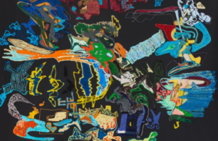 Leelee Kimmel, Griffen, 2018 - Acrylic on canvas - 208,3 x 284,5 x 3,8 cm, 82 x 112 x 1 1/2 inches / © Leelee Kimmel - Courtesy of the Artist and Almine Rech - Photo: Maris Hutchinson.