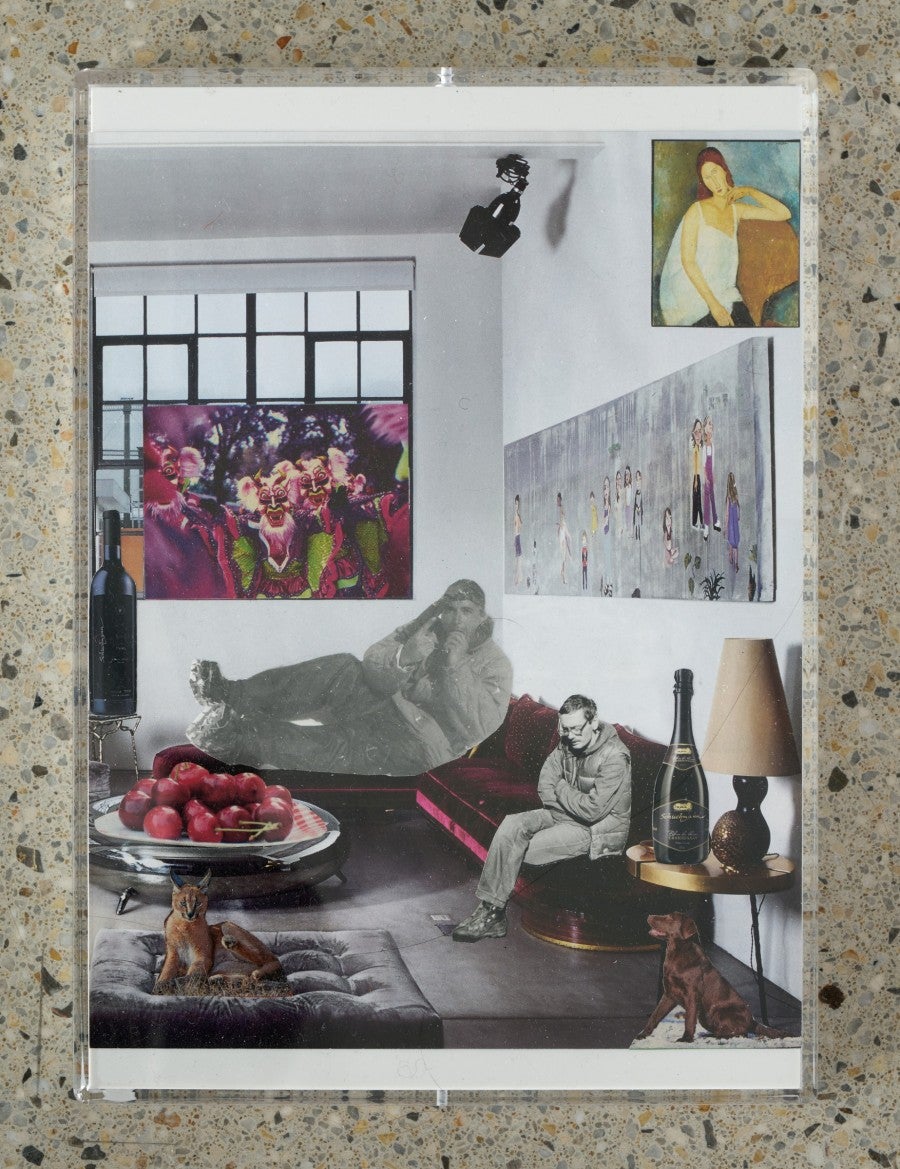 Tolia Astakhishvili with Zurab Astakhishvili, I can't imagine how I can die if I am so alive, 2025 collages dimensions variable. © Dylan Peirce.