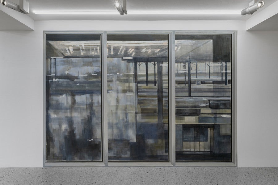 Chloé Quenum, Black Cinderella, 2026, peinture murale, 250 × 355 cm. Réalisation : Violette Dattner, Redfield and Dattner Studio. Courtesy de l’artiste et de la galerie Martina Simeti © ADAGP, Paris, 2026