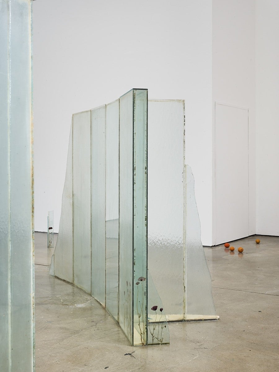 View of Wilfrid Almendra's solo exhibition "Where the Sun Pauses" at Kunsthalle Lingen, 2025. Co-produced by Fondation Pernod Ricard. Photo: Roman Mensing, artdoc.de
