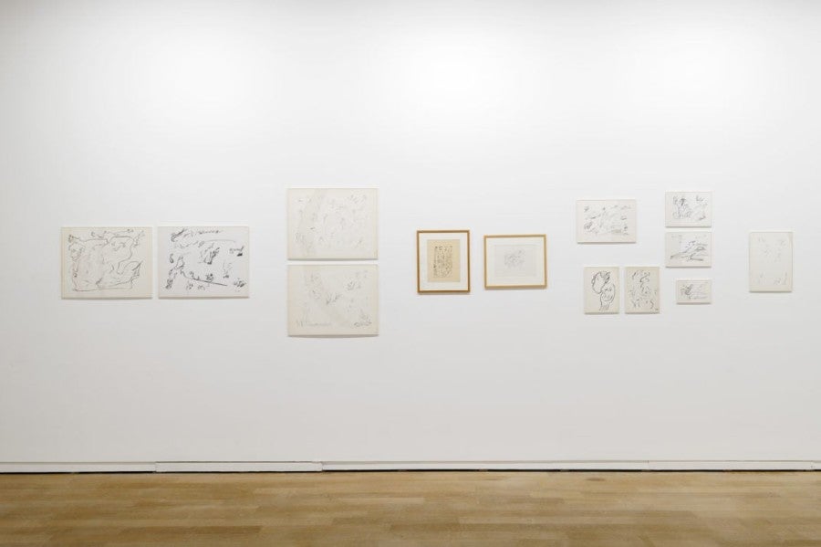 Thérèse Bonnelalbay, Sans titre, 1978 – 1979, 26 dessins, encre de chine sur papier
