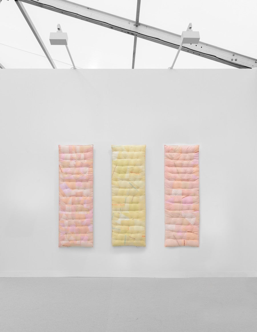 Benoît Piéron, <i>Matelas de plage</i> (Beach Mattress), 2022. Foam and padding. Photo: Gregory Copitet. Courtesy Benoît Piéron and Galerie Sultana