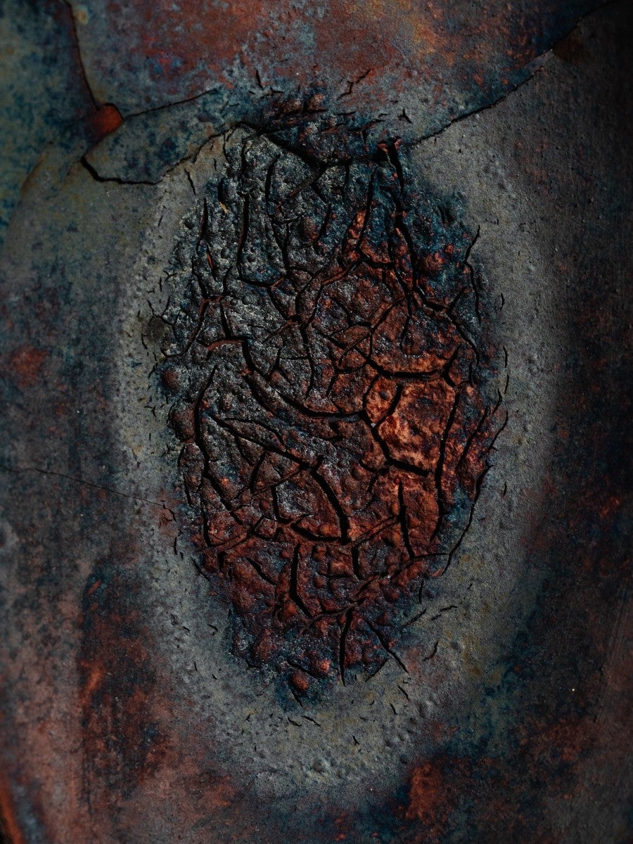 View of Thu-Van Tran’s end-of-residency exhibition, Paris–Perth Artist-in-Residence Exchange, Perth Institute of Contemporary Arts (PICA), 2025. Detail of <i>Shield</i>, 2025. © Thu-Van Tran / ADAGP. Photo: Tristan McKenzie.