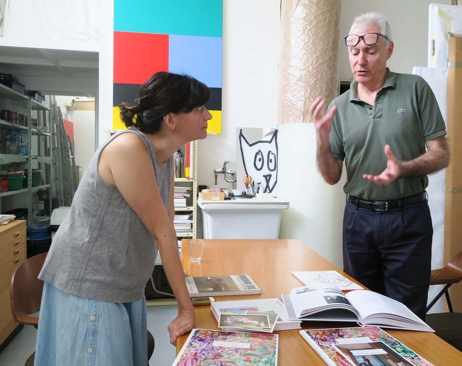 Orit Gat et Alain Séchas, Paris, juillet 2018.