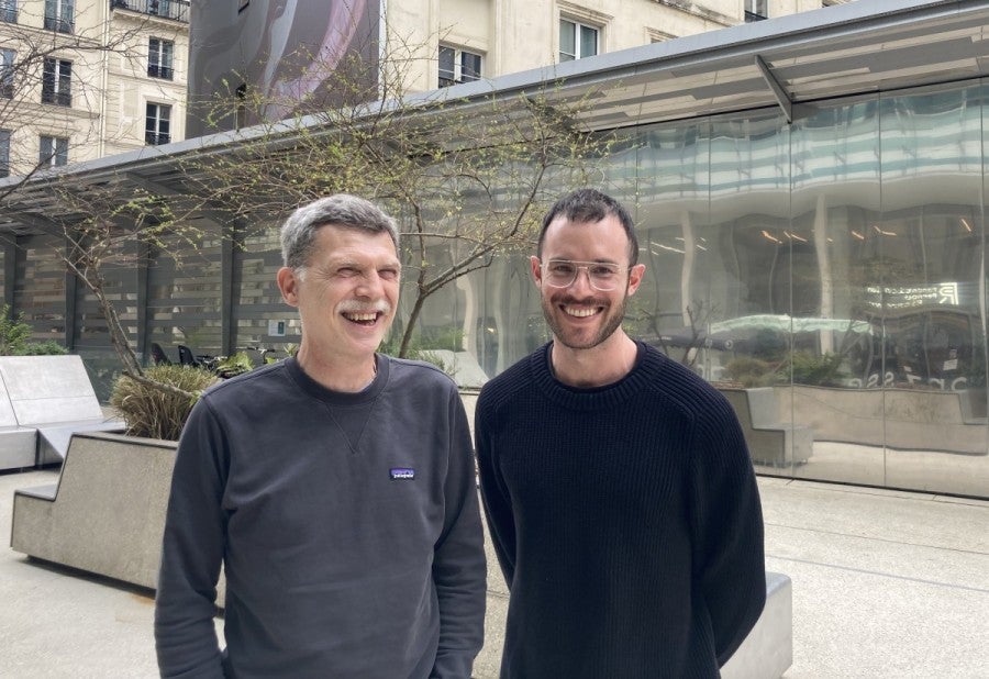 Brice Dellsperger et Evan Moffitt, Paris, mars 2025.