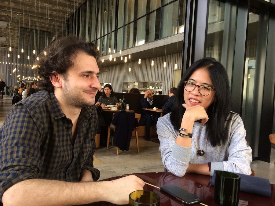 Neïl Beloufa et Christina Li, Paris, mars 2018.