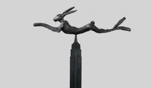 visuel_250419 Six Foot Leaping Hare on Empire State, Barry Flanagan
Bronze, exemplaire 6/8 + 3 EA, 2002216,5 x 191,1 x 78,7 cm
Courtesy of Lelong & Co. Gallery.