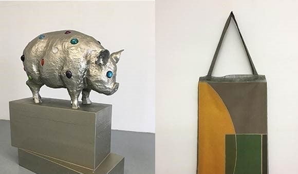 Courtesy of Emmanuel Hervé gallery. 
Vlad Olariu Luxuria II , 2018, poly, resin, EPS foam, pigments, car paint, 150 x 120 x 60 cm, , unique artwork
